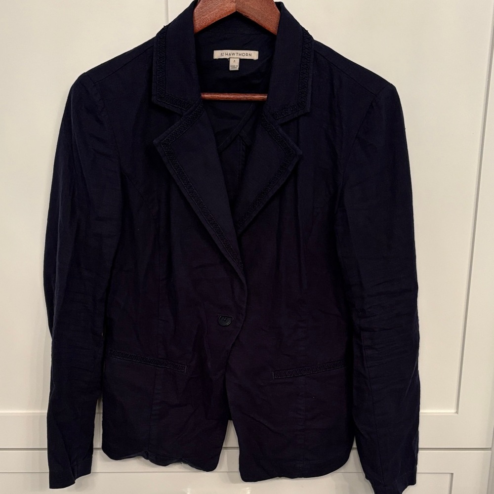 Stitch Fix Navy linen Blazer